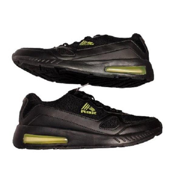 Rbx Shoes | Rbx Rush Mens Blacklime Trim Mesh Lace Up Athletic Shoes Size 10-10.5 New Wtag | Color: Black | Size: 10 | Cgbarn01's Closet